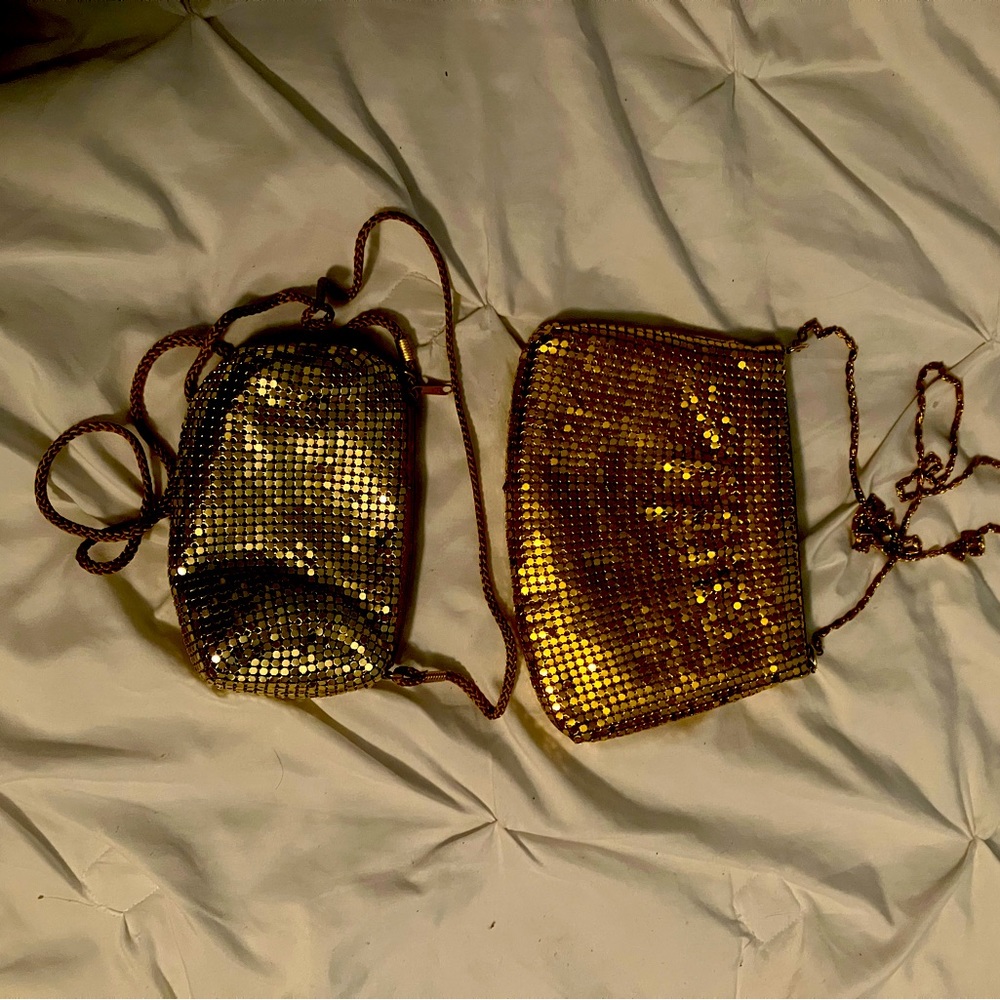 Avon gold mesh purses.